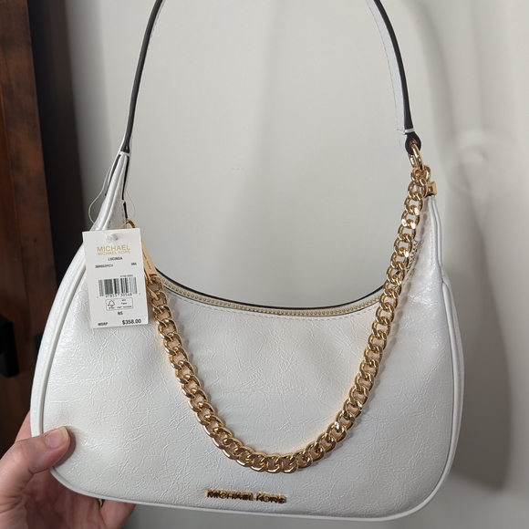 Michael Kors White and Gold Women's Bag - Picture 7 of 8